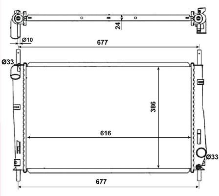 NRF 58272 Radiator, engine cooling - 5