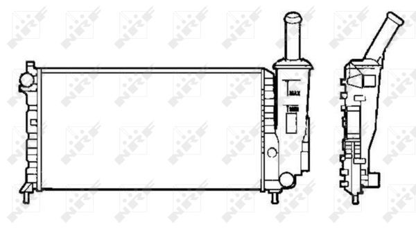 NRF 58273 Radiator, engine cooling - 4