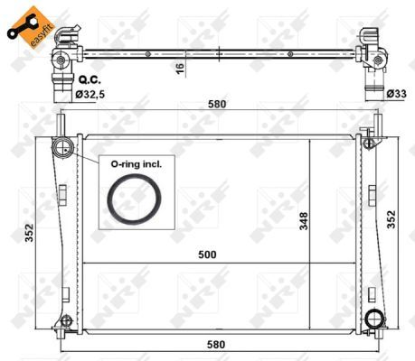 NRF 58274 Radiator, engine cooling - 2