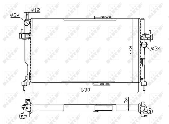 NRF 58282A Radiator, engine cooling - 5