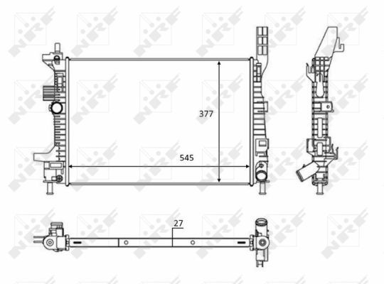 NRF 58284 Radiator, engine cooling - 5
