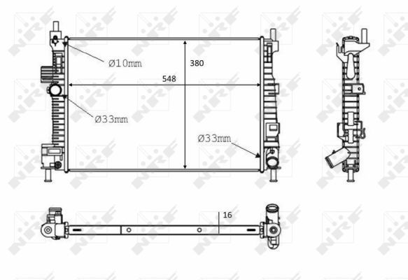 NRF 58289 Radiator, engine cooling - 5