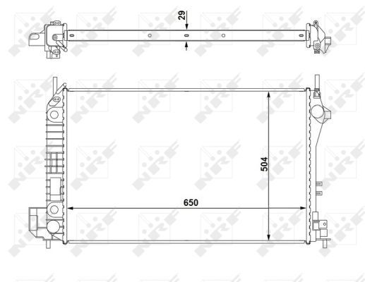 NRF 58294 Radiator, engine cooling - 5