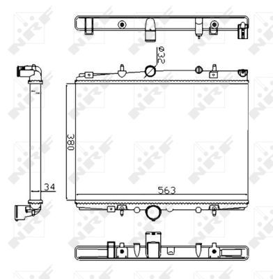 NRF 58303A Radiator, engine cooling - 5