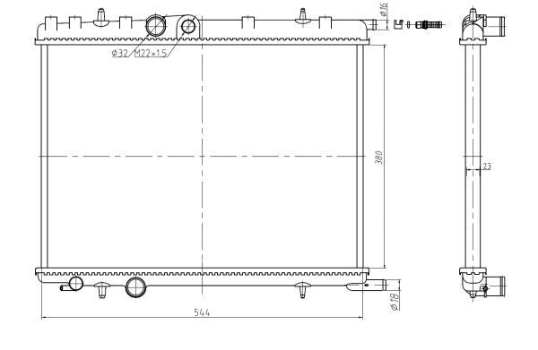 NRF 58304A Radiator, engine cooling - 5