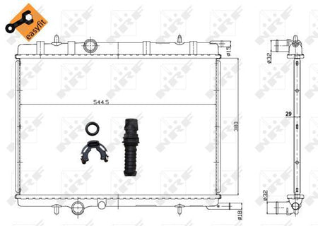 NRF 58308 Radiator, engine cooling - 6