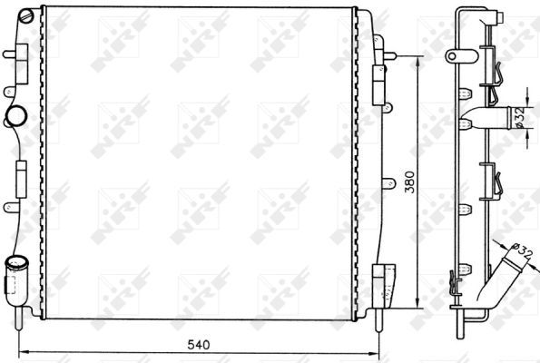 NRF 58316A Radiator, engine cooling - 4
