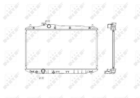 NRF 58323 Radiator, engine cooling - 4