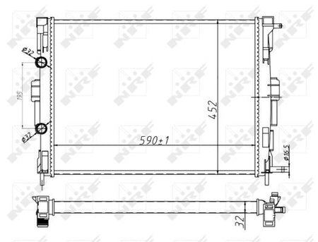 NRF 58329A Radiator, engine cooling - 5