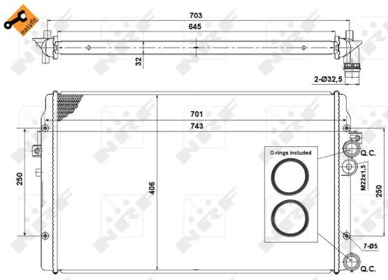 NRF 58334 Radiator, engine cooling - 4
