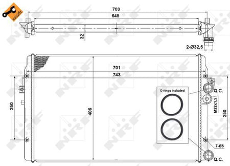 NRF 58334 Radiator, engine cooling - 4