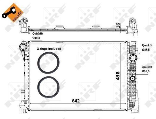 NRF 58336 Radiator, engine cooling - 5