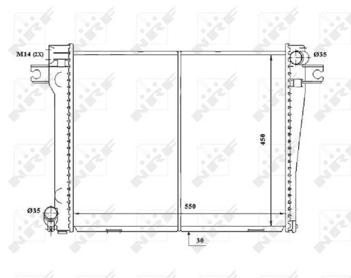 NRF 58338 Radiator, engine cooling - 5