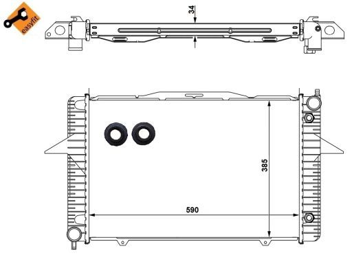 NRF 58343 Radiator, engine cooling - 5