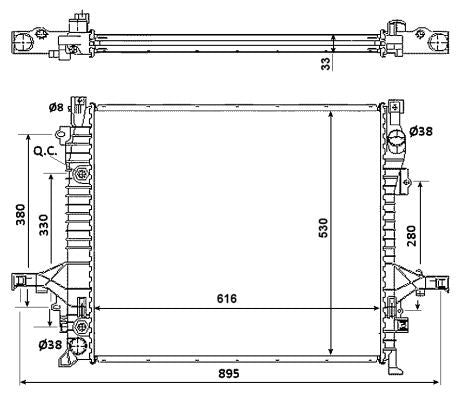 NRF 58356 Radiator, engine cooling - 5