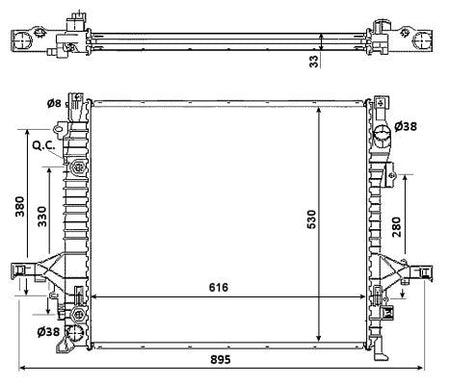 NRF 58356 Radiator, engine cooling - 5