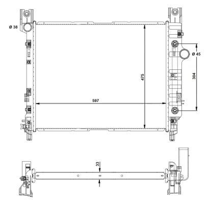 NRF 58367 Radiator, engine cooling - 5