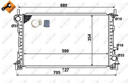 NRF 58375 Radiator, engine cooling - 6