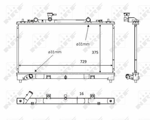 NRF 58381 Radiator, engine cooling - 5