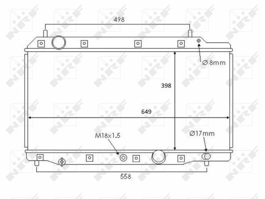 NRF 58383 Radiator, engine cooling - 5