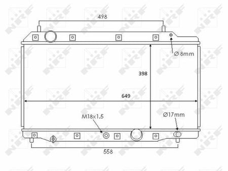 NRF 58383 Radiator, engine cooling - 5