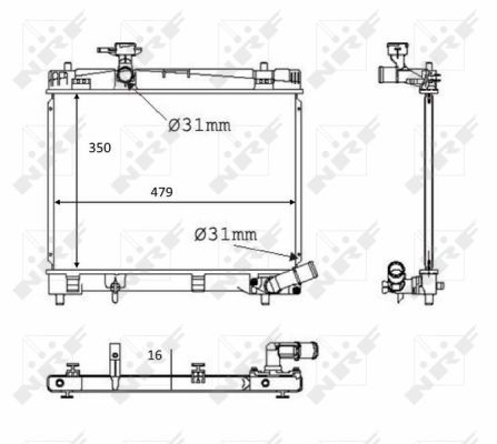 NRF 58384 Radiator, engine cooling - 5