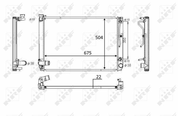NRF 58391 Radiator, engine cooling - 5