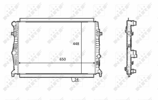 NRF 58398 Radiator, engine cooling - 5