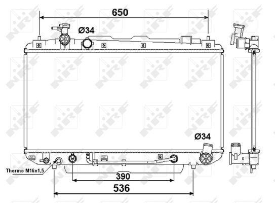 NRF 58415 Radiator, engine cooling - 5