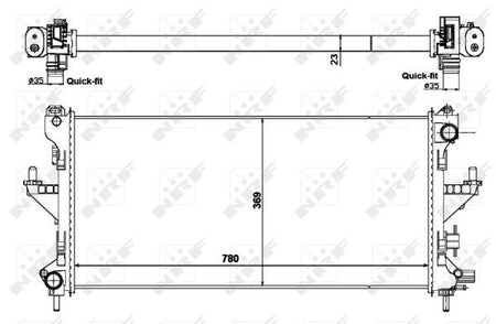 NRF 58424 Radiator, engine cooling - 5