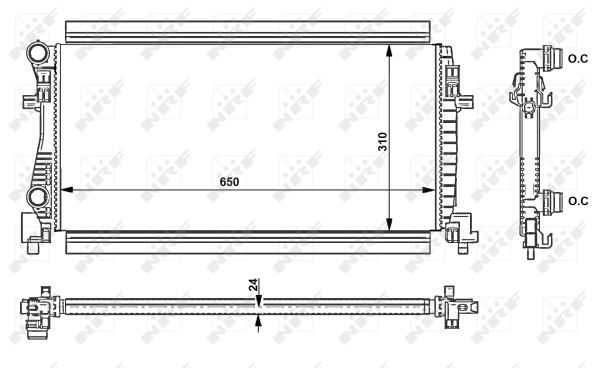 NRF 58438 Radiator, engine cooling - 5