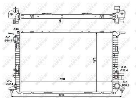 NRF 58439 Radiator, engine cooling - 4