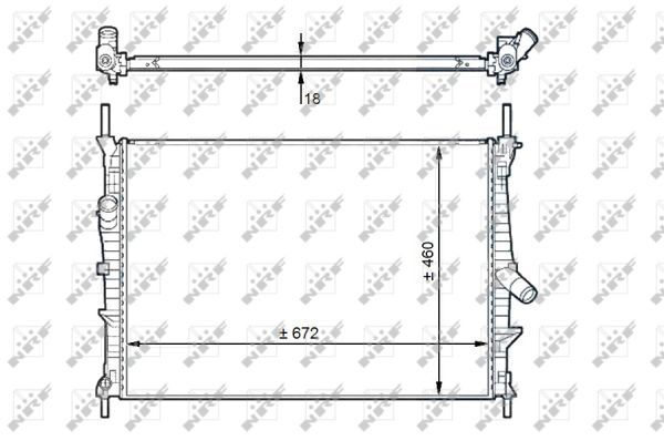 NRF 58441 Radiator, engine cooling - 5