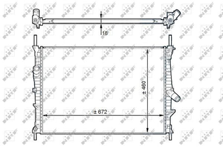 NRF 58441 Radiator, engine cooling - 5