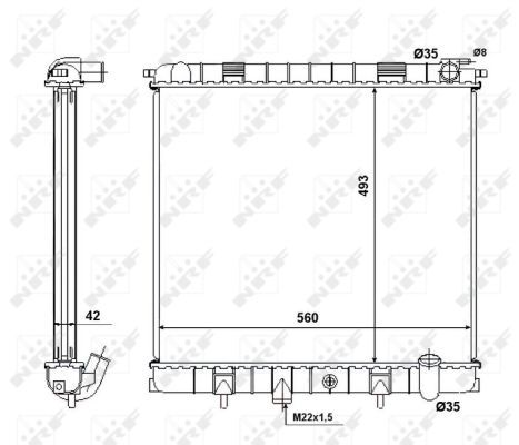 NRF 58445 Radiator, engine cooling - 4