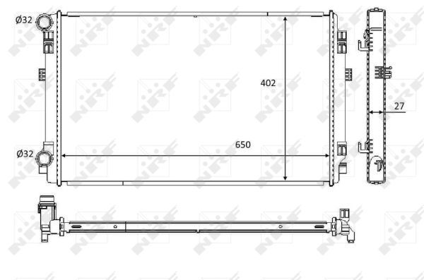 NRF 58453 Radiator, engine cooling - 5