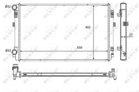 NRF 58453 Radiator, engine cooling - 5