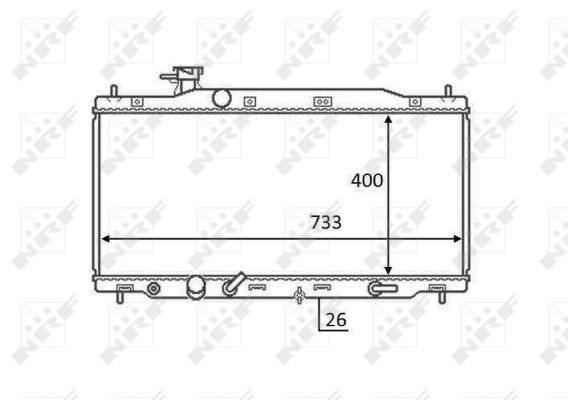 NRF 58456 Radiator, engine cooling - 5