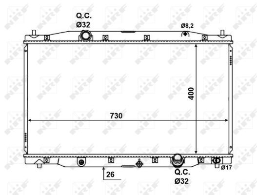 NRF 58457 Radiator, engine cooling - 5