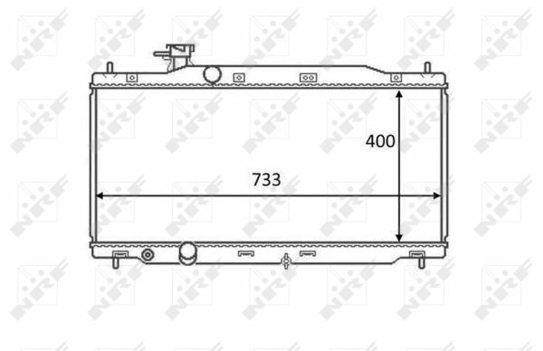 NRF 58458 Radiator, engine cooling - 5
