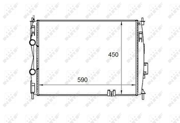 NRF 58461 Radiator, engine cooling - 5