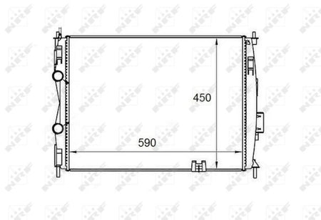 NRF 58461 Radiator, engine cooling - 5