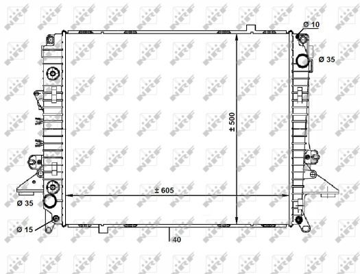 NRF 58463 Radiator, engine cooling - 5
