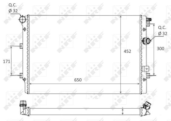 NRF 58464 Radiator, engine cooling - 5