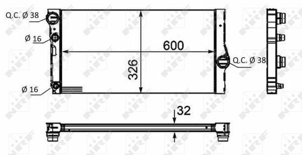 NRF 58466 Radiator, engine cooling - 4