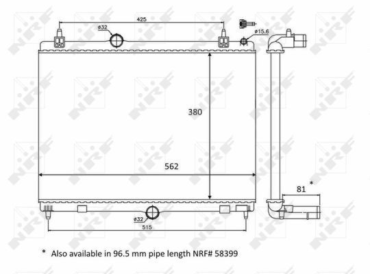 NRF 58468 Radiator, engine cooling - 5