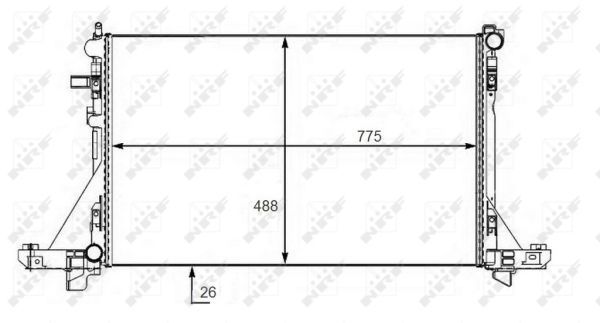 NRF 58481 Radiator, engine cooling - 5