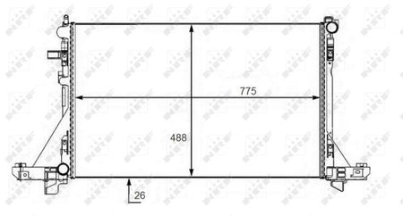 NRF 58481 Radiator, engine cooling - 5
