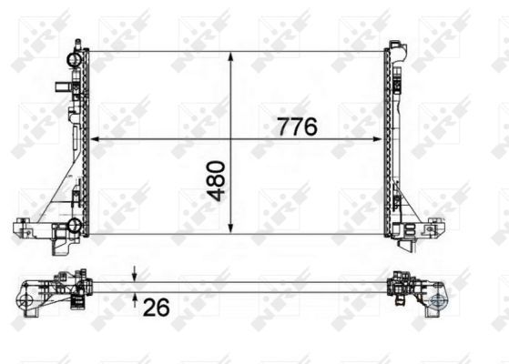 NRF 58482 Radiator, engine cooling - 5