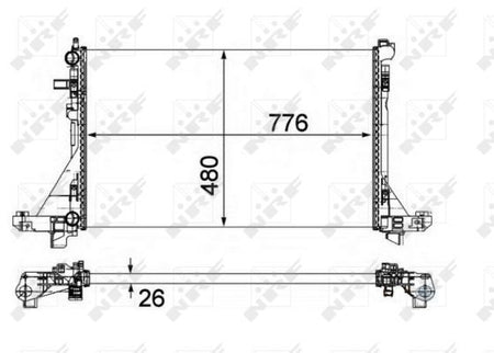 NRF 58482 Radiator, engine cooling - 5